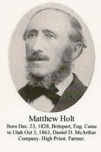 Thomas Matthew Holt (1828 - 1901) Profile